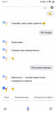 «Google Assistant": korrespondance