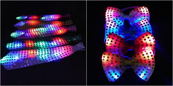 Produkter til festen: Glowing bånd og sommerfugle