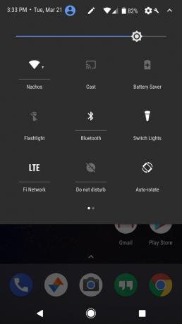 Android O: mørkt tema
