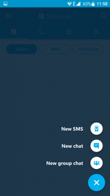 Skype Lite - en universel program for dialog på Android