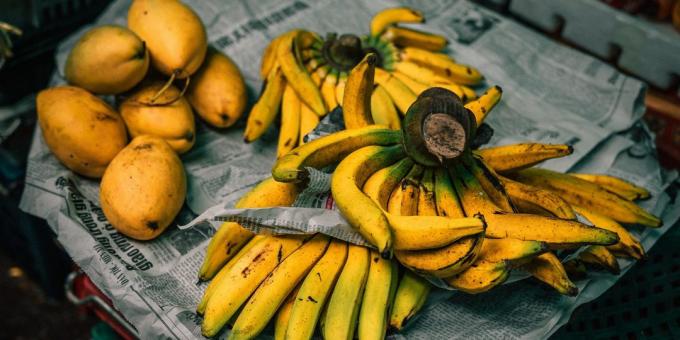 Sådan vælger bananer