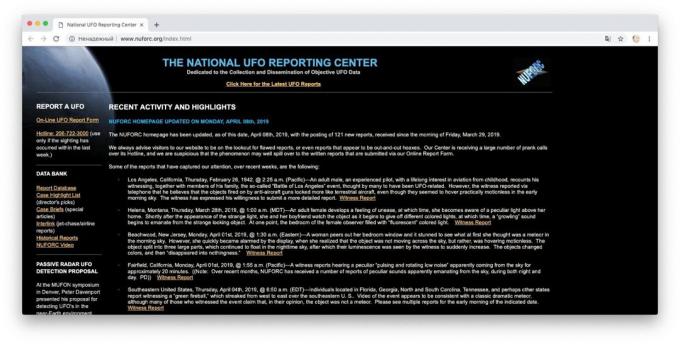 National UFO Reporting Centre