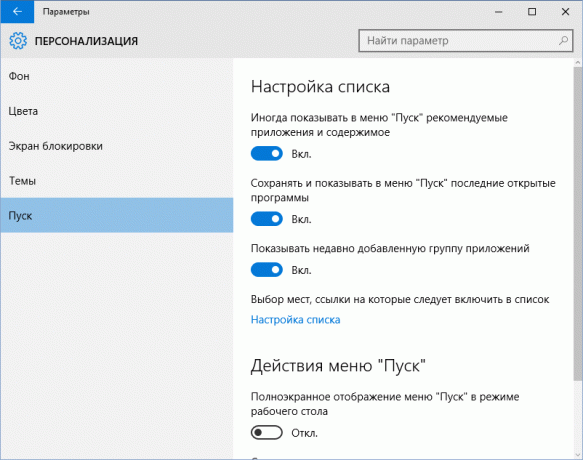 Tilpas menuen Start i Windows 10