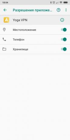 Check VPN-app på sin smartphone