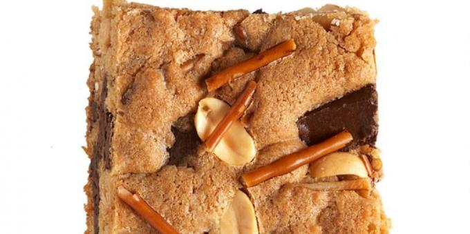 Opskrifter velsmagende cookies: Cookies med peanuts og salt pinde