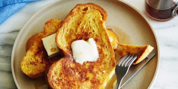 Hvad skal man lave mad til morgenmad: Fransk toast med kanel