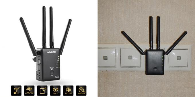 Wi-Fi-repeater fra Wavlink