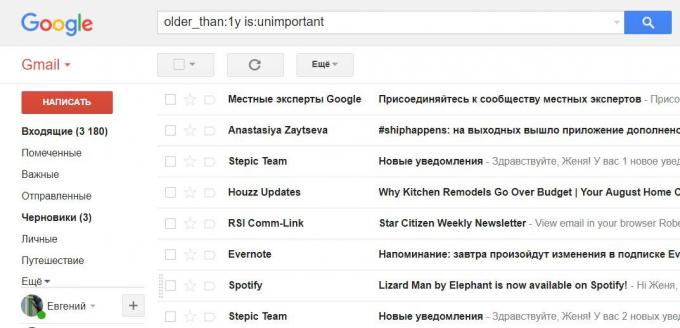 Arbejde med meddelelser i Gmail