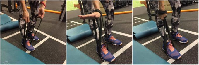 Øvelser med elastik: Strækker trapezius muskler