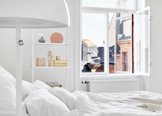 Lille soveværelse: hvid