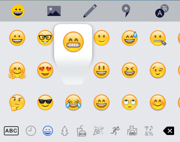 "Yandex. Tastatur ": Emoji