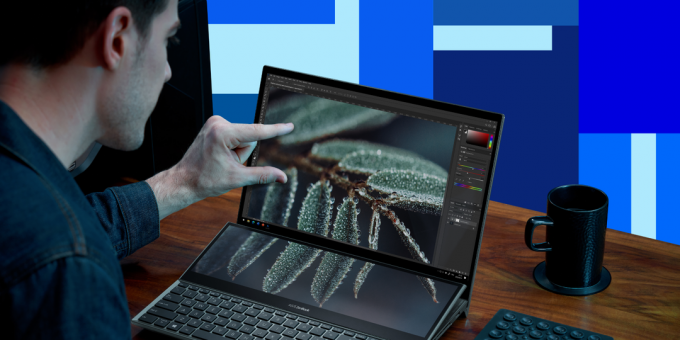 ASUS ZenBook Pro Duo 15 OLED-bærbar computer: Farvenøjagtighed