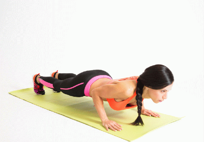 øvelser for brystet, push-ups