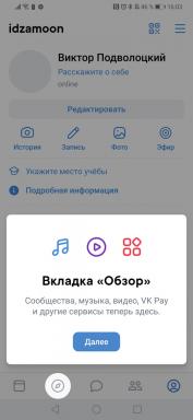 "VKontakte" har ændret den mobile applikation design