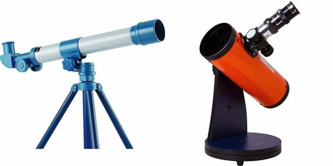 Gaver til en dreng i 5 år til fødselsdag: teleskop
