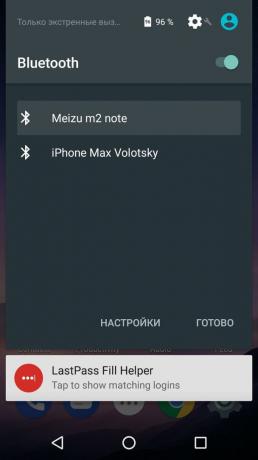 Hvordan til at distribuere internettet fra din telefon til Android: Tilslutning af Nexus 5 til Meizu M2 Notat om Bluetooth