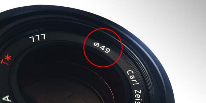 hvordan man vælger en kameralinse: linsen diameter