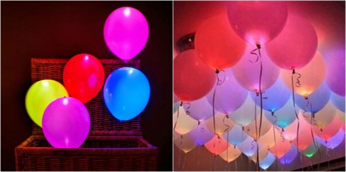 Produkter til festen: Glowing Balloner
