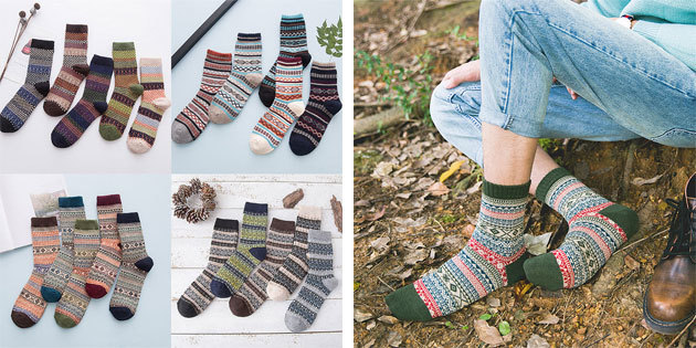 Smukke sokker: mænd sokker med mønstre