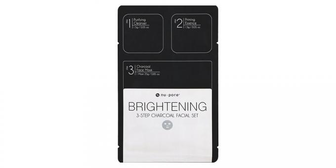 Tre-trins sort maske Nu-Pore s Brightening