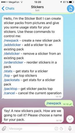 Hvordan man laver de klistermærker til Telegram: Båd klistermærker