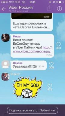 Ny Viber obzavolsya Offentlige chats og bliver til et fuldgyldigt sociale netværk